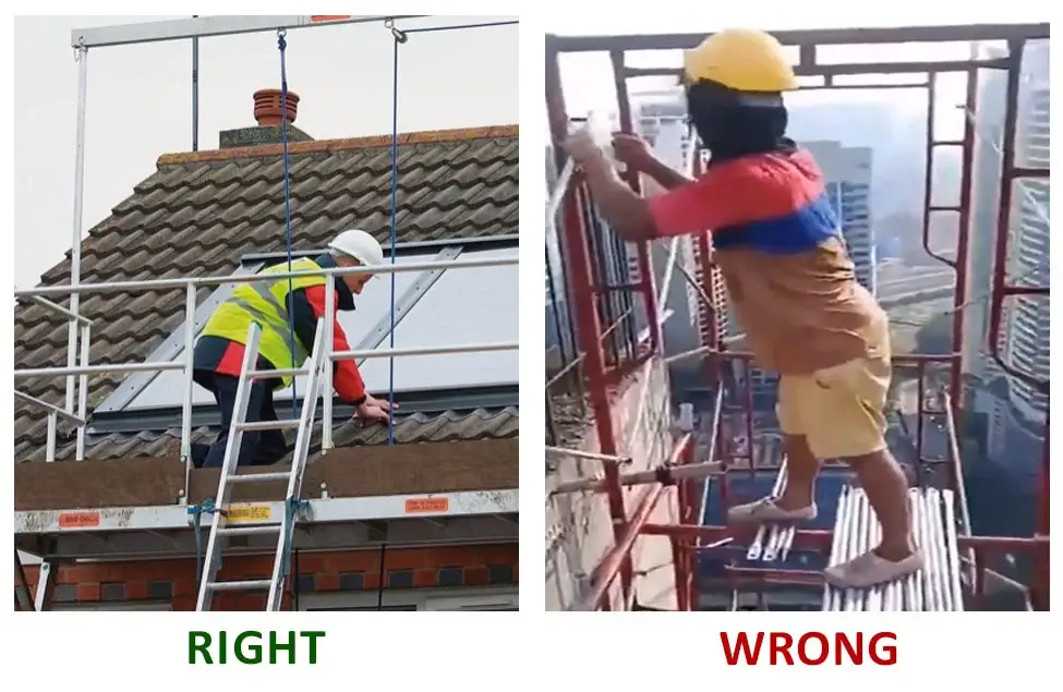 EduSkills Training - Hazards of Working at Unstable Structures - Right or Wrong