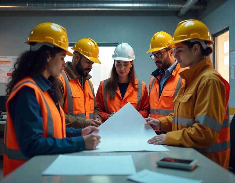 Occupational Health and Safety Professionals including men and women.