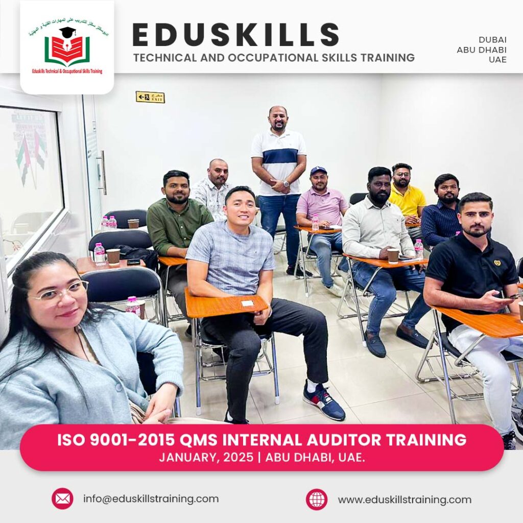 Training Photo of ISO 9001 QMS Internal Auditor Training In Abu Dhabi, January 2025. 003