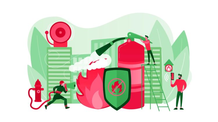 An illustration of commonly hazards of fire safety
