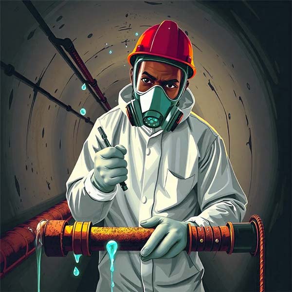 An image of a engineering working in a confined space